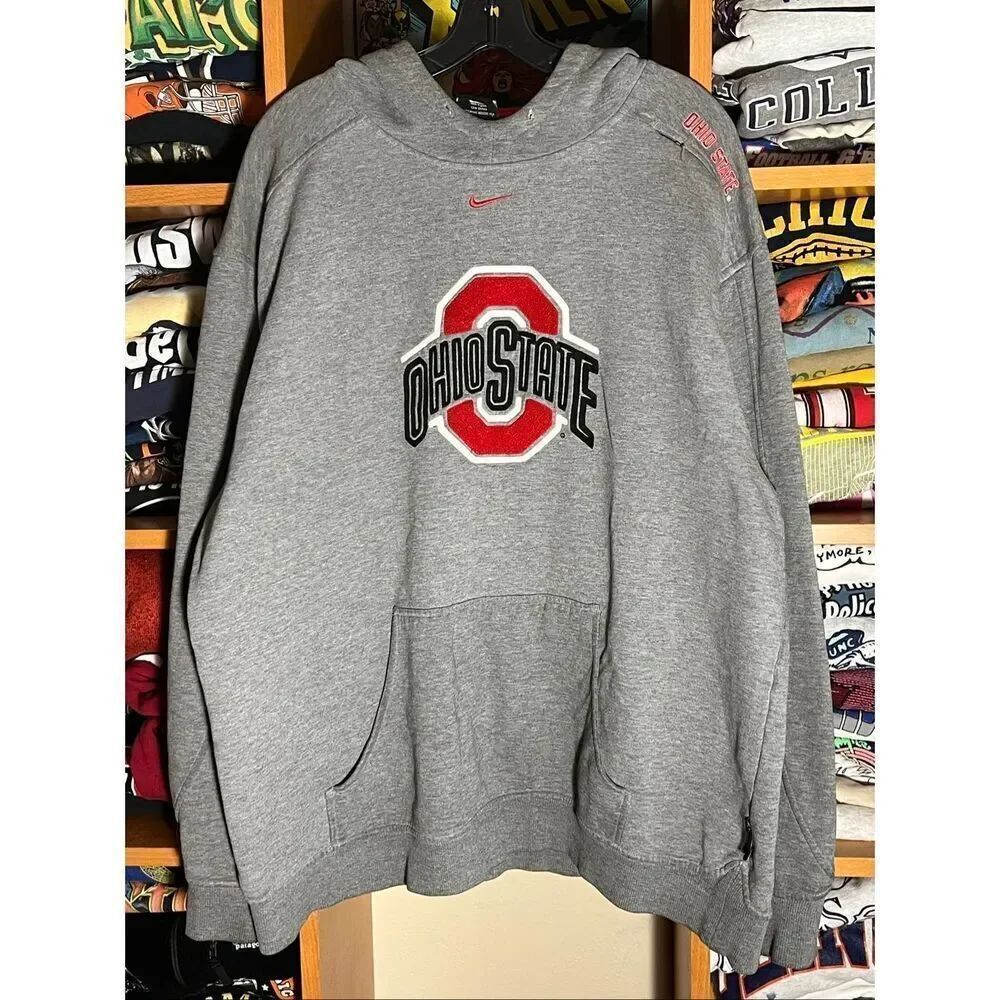 Vintage Y2K Team Nike Ohio State Buckeyes University Hoodie